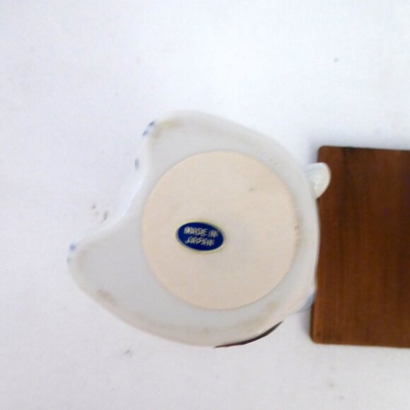 JAPAN JAPANESE CERAMIC BUNNY RABBIT TEA LIGHT CANDLE HOLDER STAND (NEW) - Picture 11 of 11